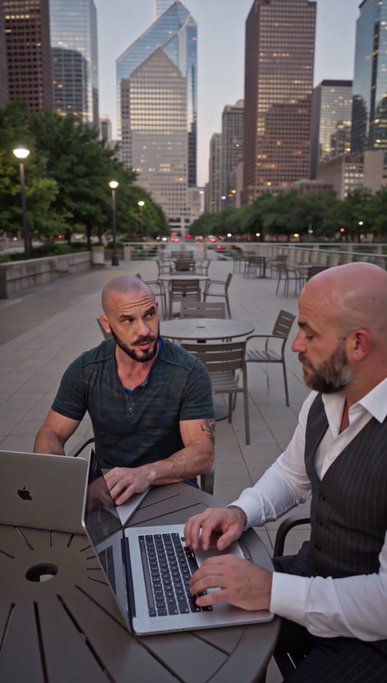 Matthew Young and Colby Black working together in Houston